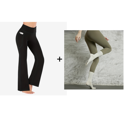 Ultra Sculpt High-Waisted Flared Leggings with Tummy Control