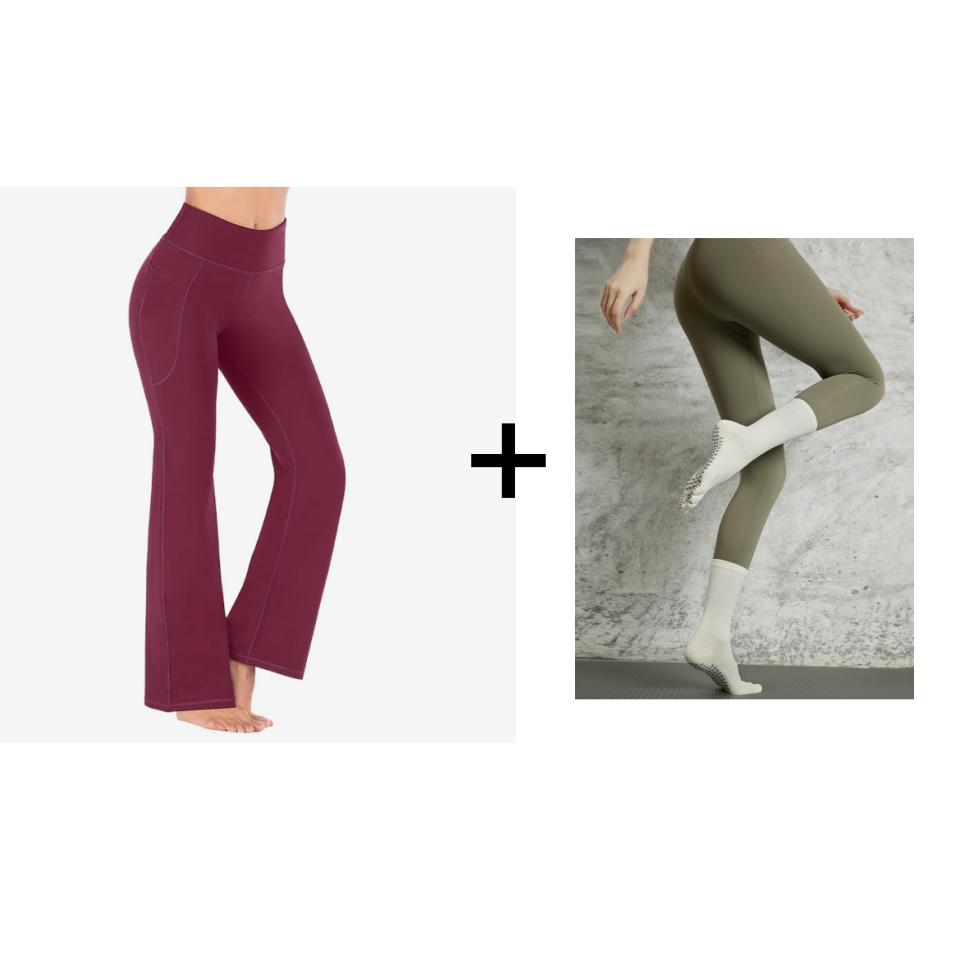 Ultra Sculpt High-Waisted Flared Leggings with Tummy Control