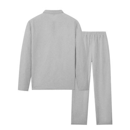 Men's Sweatshirt and Straight Leg Trouser Set - Comfortable Leisure Set