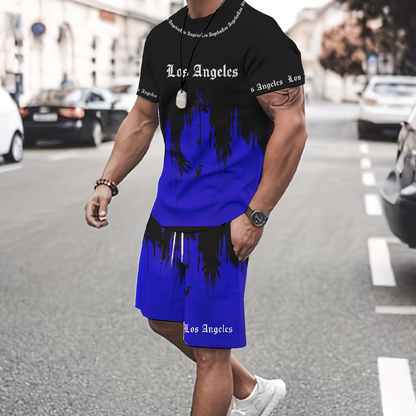Kaldor — Graphic Print Tee & Shorts Set